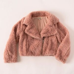 Kidpik Fuzzy Blush Jacket